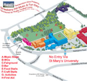 Strawberry Hill Music and Fun Day 2014 Map